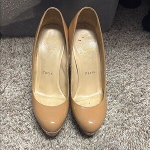 Christian Louboutin Tan Pumps